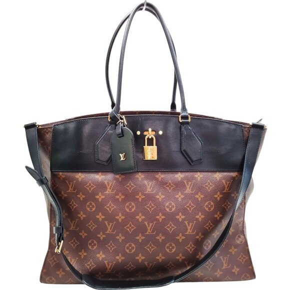 850964BA (X6) Louis Vuitton Shoulder Bag City Steamer XXL Brown Monogram - Picture 1 of 13